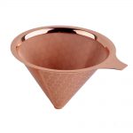 115mm Titanium coated Rose-gold coffee filter cone