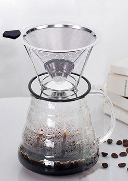 Coffee-filter-with removable cup holder-top-banner