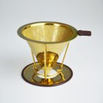125mm Titanium coated coffee filter with-removable-cup-holder