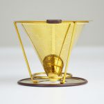 102mm Titanium coated coffee filter with-removable-cup-holder